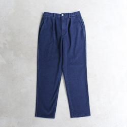CURLY [꡼] ''DENIM 1TUCK EZ TAPERED SLACKS INDIGO'' (MEN'S)  <img class='new_mark_img2' src='https://img.shop-pro.jp/img/new/icons13.gif' style='border:none;display:inline;margin:0px;padding:0px;width:auto;' />