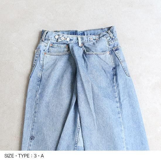 sunny side up [サニーサイドアップ] ''RE WRAP DENIM PANTS