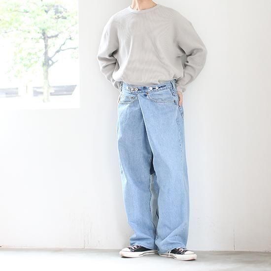再構築 サニーサイドアップ sunny side up 501リメイク デニム Remake 2 for 1 Denim 5p Pants - SKY newtype shop