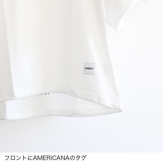 AMERICANA [アメリカーナ] ''裾ドローコード 5分袖 T'' (LADIES