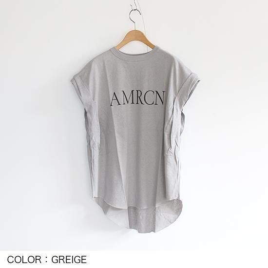 【AMERICANA/アメリカーナ】 AMRCN ロールアップTシャツ AMERICANA/アメリカーナ】 AMRCN ロールアップTシャツ（Tシャツ
