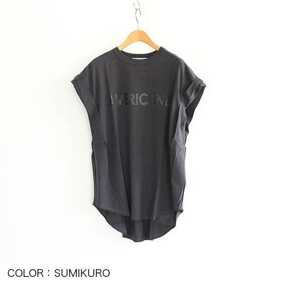 未使用⭐︎Americana アメリカーナ 袖ロールアップTシャツ AMERICANA [アメリカーナ] ''袖ロールアップ T'' (LADIES