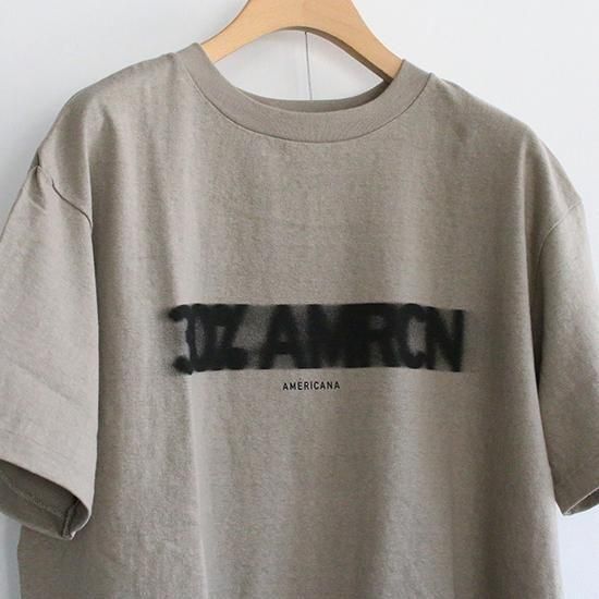 AMERICANA [アメリカーナ] ''ラフィー丸胴 プリントT'' (LADIES