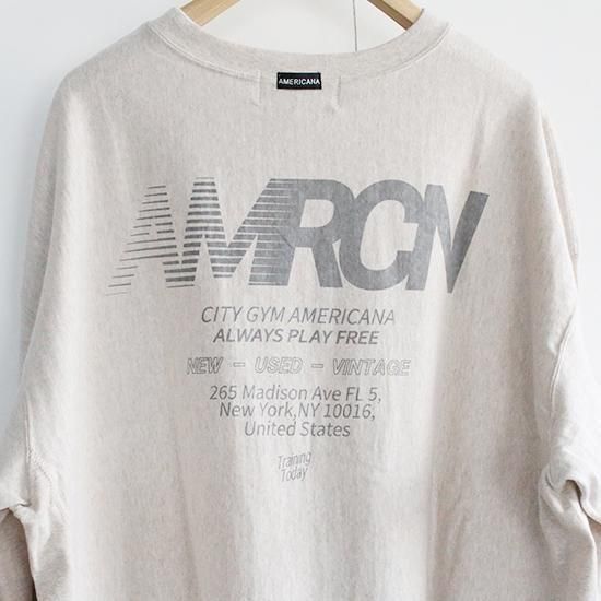 AMERICANA [アメリカーナ] ''リヴァースウィーブ L/S T'' (LADIES