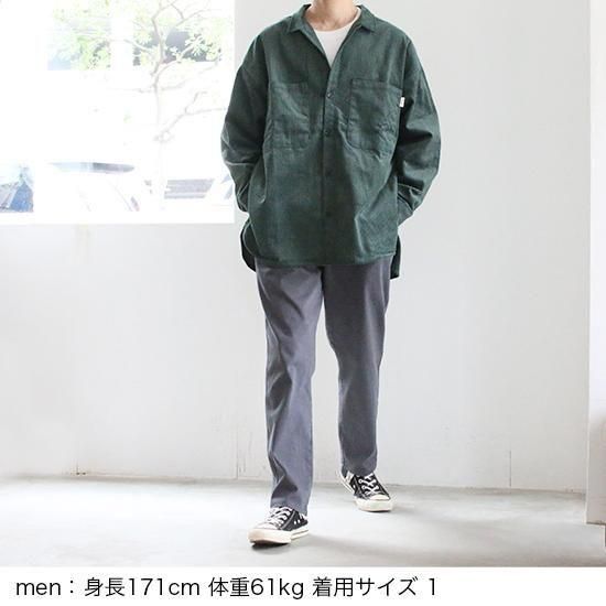 CURLY [カーリー] ''DENIM 1TUCK EZ TAPERED PANTS SLATE GRAY