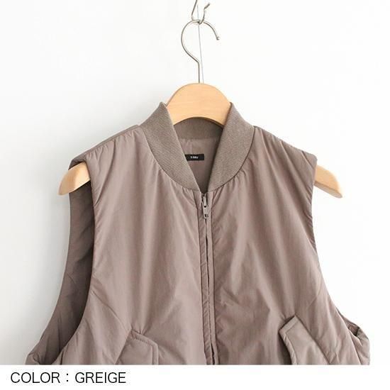 TISSU [ティシュ] ''ナイロンキルティング(発熱中綿) ベスト'' (LADIES