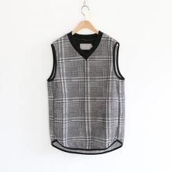 CURLY [꡼] ''LIGHT KNIT VEST check'' (MEN'S & LADIES')  <img class='new_mark_img2' src='https://img.shop-pro.jp/img/new/icons13.gif' style='border:none;display:inline;margin:0px;padding:0px;width:auto;' />