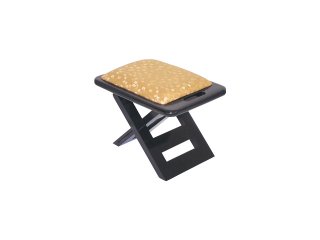 折畳携帯椅子　黒塗　背低の商品画像