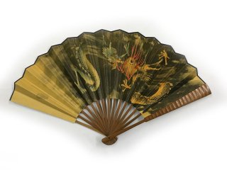 舞扇　竹骨　龍図の商品画像
