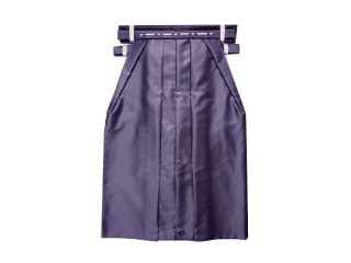 切袴 紫緯白無紋（正座・上座） 化繊/正絹の商品画像