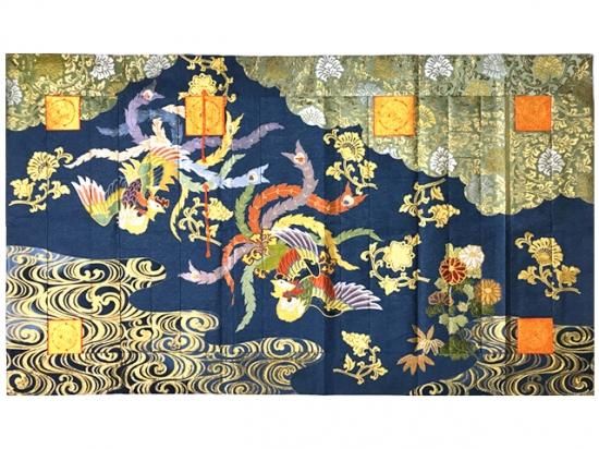 修多羅　紫白色　房無し　七条袈裟（検索 修多羅 直七限定｜特別七色に金蛍打 金銀七宝編 – 直七法衣店