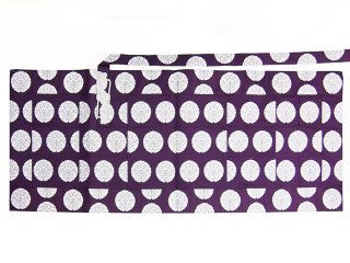 【受注生産】 五條袈裟 紫色 雲牡丹紋 《交織製》の商品画像