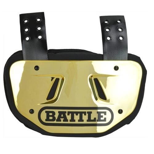 【新品】 BATTLE アメフト バックプレート メタリックゴールド BATTLE FOOTBALL バックプレート ゴールド - TWO MINUTES（ツー