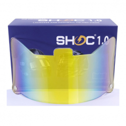 SHOC 1.0 LIGHTNING フットボールバイザー クリアレインボー