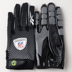 Lサイズ Reebok NFL FADE Football Gloves  ブラック