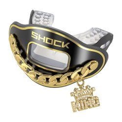 SHOCK DOCTOR リップガード 3D CHAIN JEWEL KING MAX AIRFLOW ブラックメタル・ゴールド