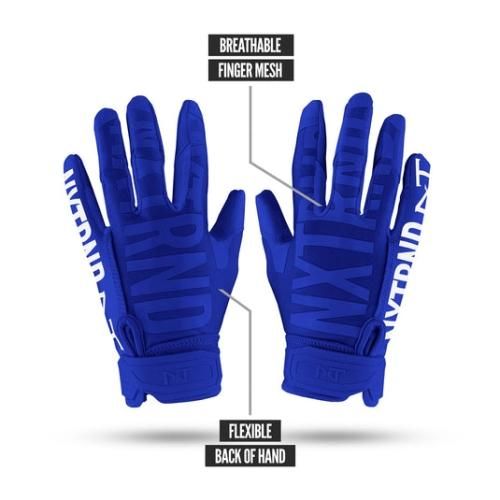 【M】NXTRND G1 アメフト グローブ ネイビー NXTRND G1® Youth Football Gloves Navy Blue