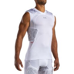 UNDER ARMOUR PADDED FOOTBALL コンプレッションシャツ ホワイト・カモ
