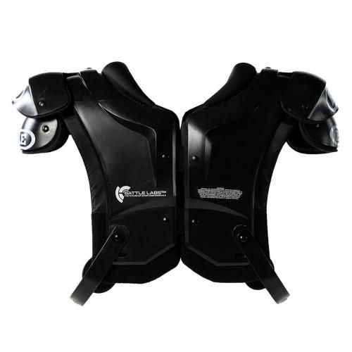 アメリカ製 XXL ショルダーパッド ホワイト/ブラック ダグラス ショルダーパッド CP Mr.D-Z｜アメフト用品専門店 QB