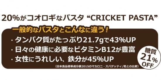 クリケットパスタ 350g - CRICKET PASTA（販売終了商品）