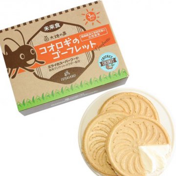 コオロギのゴーフレット（チョコ） 3枚セット（販売終了商品） - 昆虫