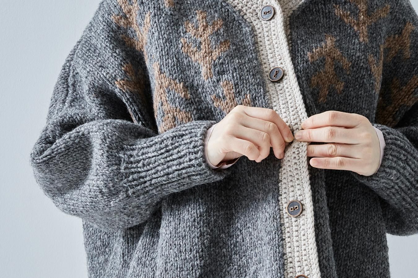 DARUMA × atelier naruse｜GEEK ~mong-mal~ hand knitted vest