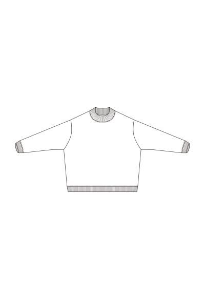 no.9 Rib neck wide pullover（リブネックワイドプルオーバー