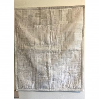 antique linen patchwork  quilting mat