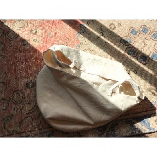 antique cottonlinen bucket tote bag (big) - tsukuroite