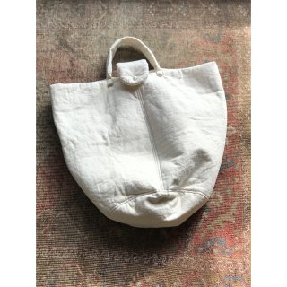 quilt antique cottonlinen bucket  big tote bag 