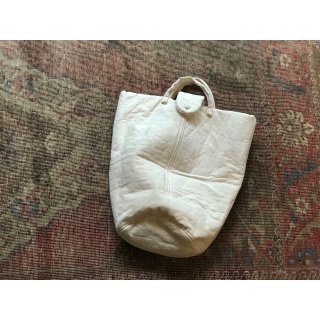 quilt antique cottonlinen bucket tote bag 