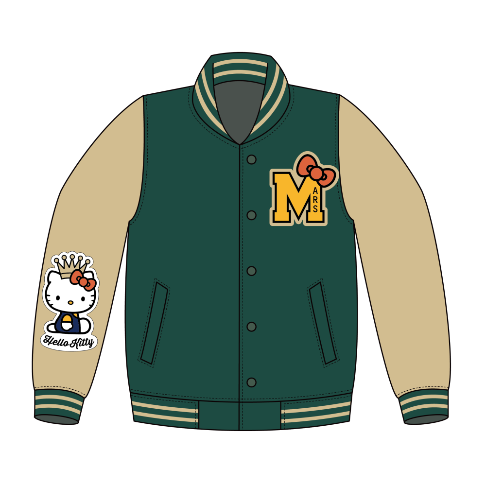 【BRUNO MARS x HELLO KITTY】VARSITY JACKET - PRINT ROCK | プリント・ロック アーティスト ...