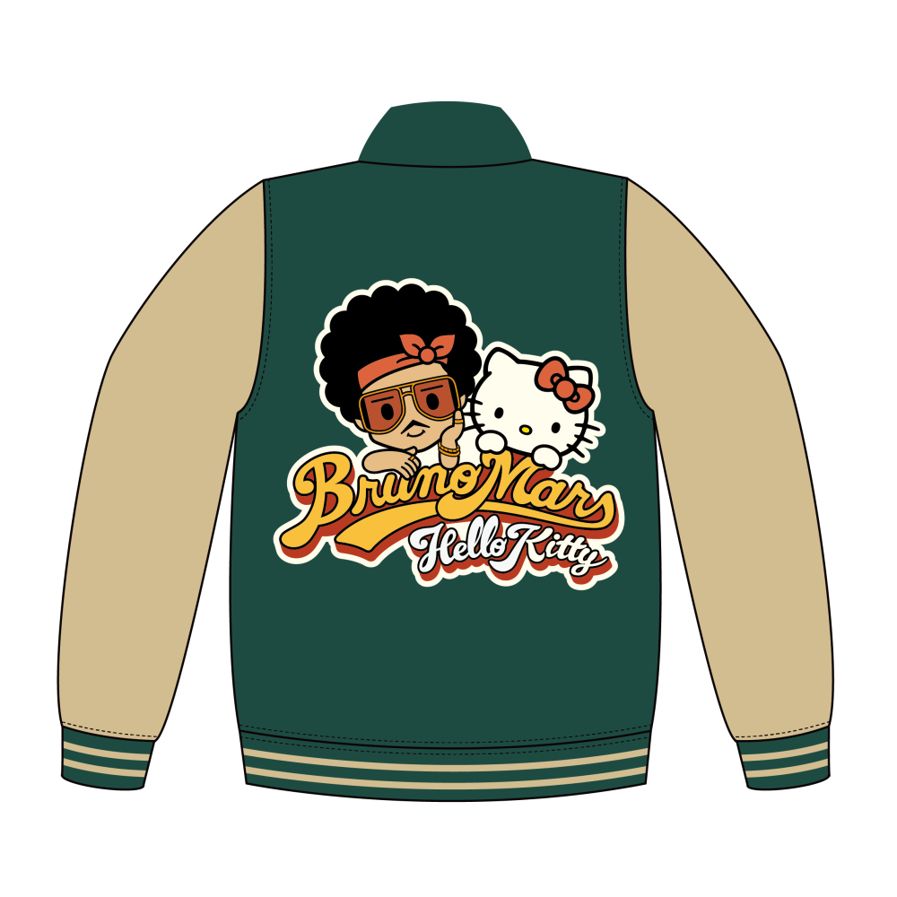 BRUNO MARS x HELLO KITTY】VARSITY JACKET - PRINT ROCK | プリント 