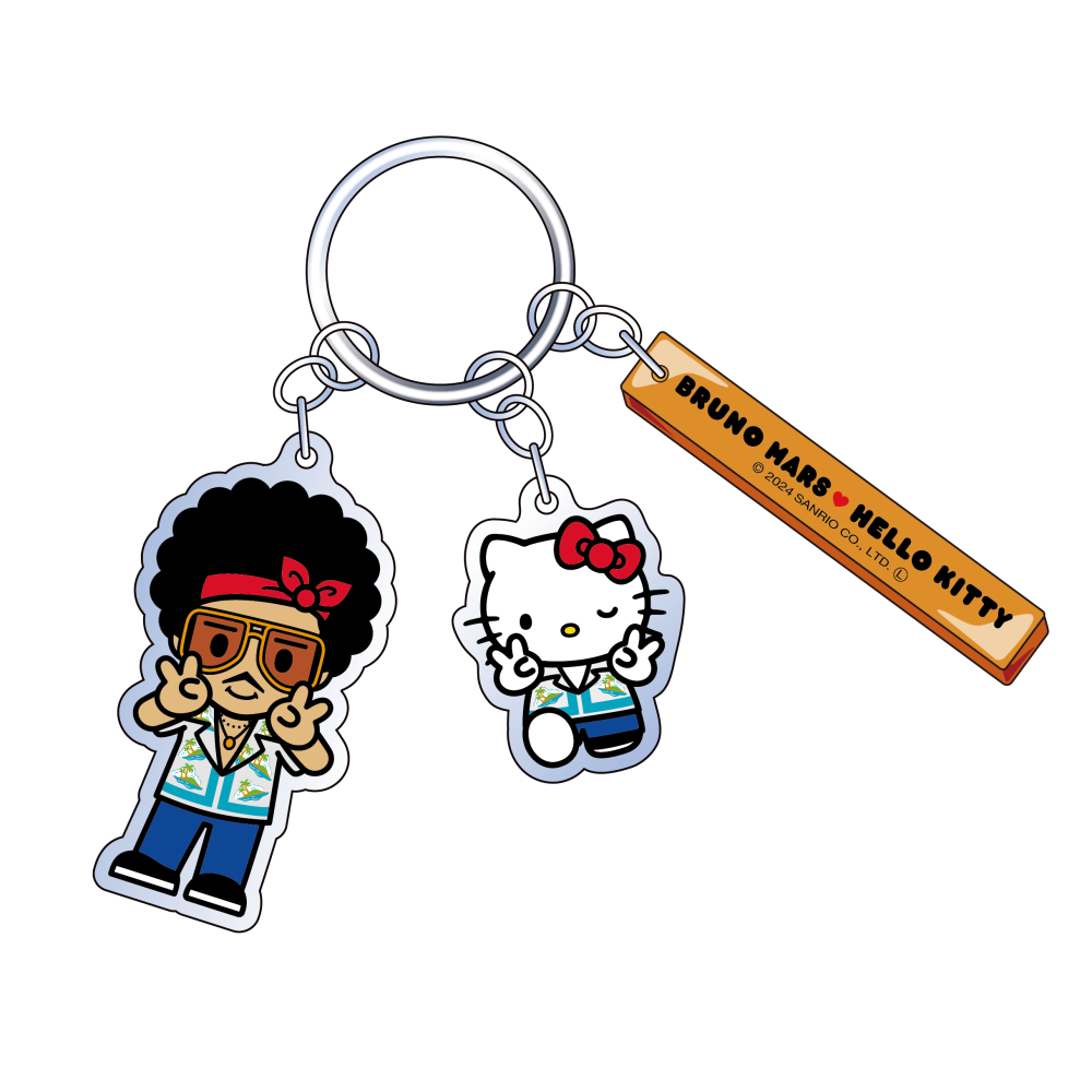 BRUNO MARS x HELLO KITTY】ACRYLIC KEYCHAIN - PRINT ROCK