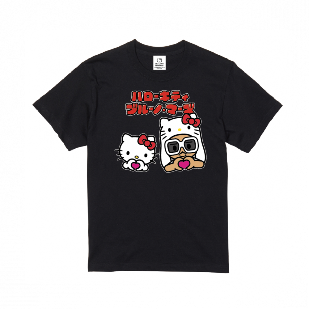 BRUNO MARS x HELLO KITTY 第2弾】T-SHIRT BLACK - PRINT ROCK BRUNO MARS x HELLO KITTY 第2弾】T-SHIRT BLACK - PRINT ROCK