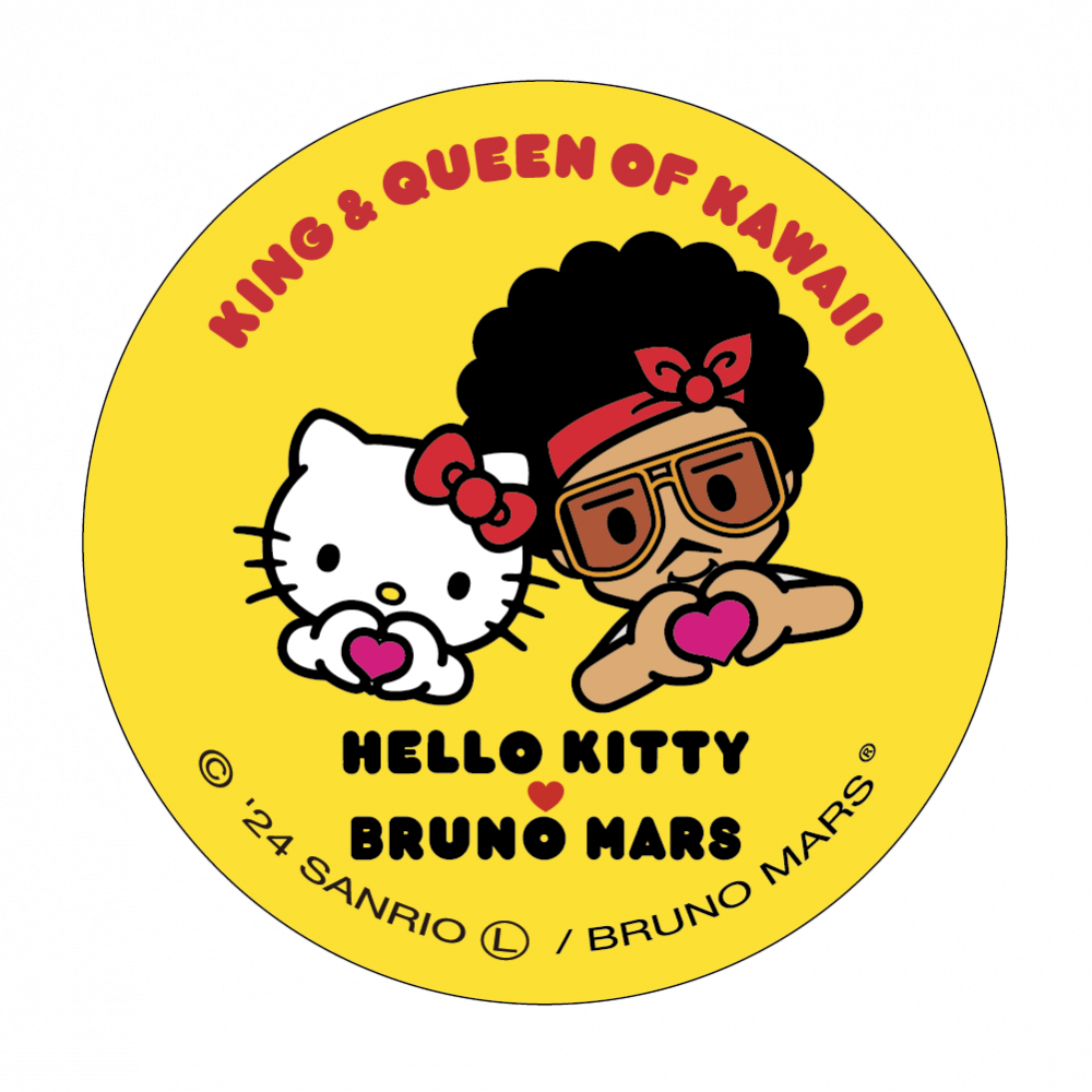 BRUNO MARS × HELLO KITTY 第2弾】BUTTON BADGE - PRINT ROCK BRUNO MARS × HELLO KITTY 第2弾】BUTTON BADGE - PRINT ROCK
