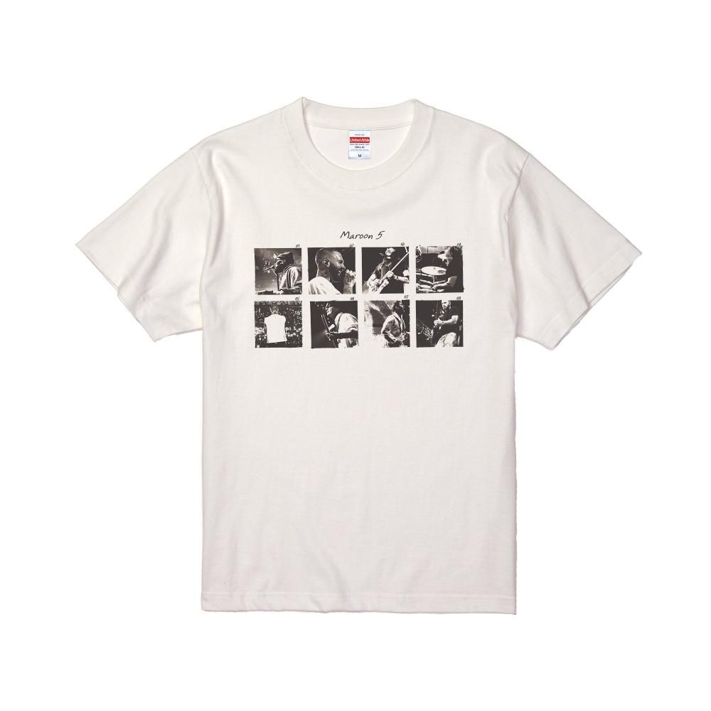 M5 2025 T-SHIRT(TOUR MERCH WHITE) - PRINT ROCK | プリント M5 2025 T-SHIRT(TOUR MERCH WHITE) - PRINT ROCK | プリント