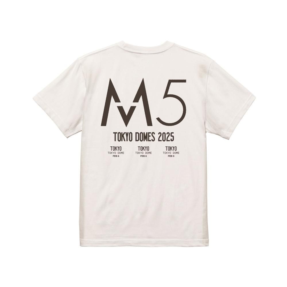 M5 2025 T-SHIRT(TOUR MERCH WHITE) - PRINT ROCK | プリント M5 2025 T-SHIRT(TOUR MERCH WHITE) - PRINT ROCK | プリント