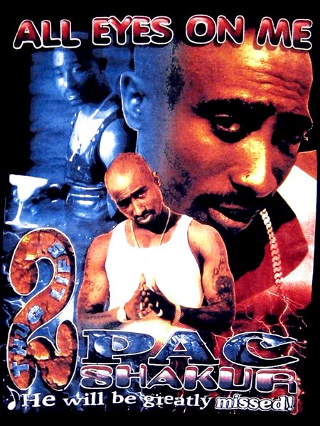 2pac2PAC Tシャツ ALL EYES ON ME