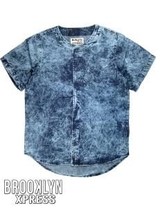 BKLN Xpress Denim Bleached Bball Jersey