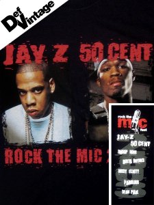 Jay Z & 50Cent Rock the Mic 2003 T-Shirt