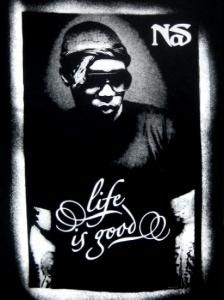 Nas Life Is Good Posterized Tee