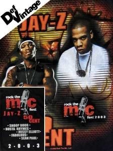 Jay Z & 50Cent Rock the Mic 2003 T-Shirt