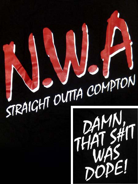N.W.A ヒップホップ ロゴTシャツ Dr. Dre / Ice Cube