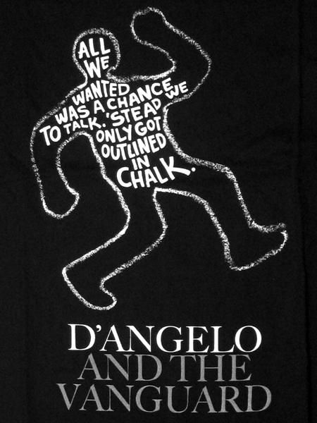 D'Angelo and The Vanguard ”The Charade Chalkline” T-Shirt - GROPE