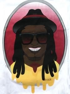 LIL WAYNE RADII Celebrity Face Frame SHADE TEE