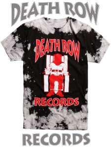 Death Row Records Official Black Tie Dye T-Shirt