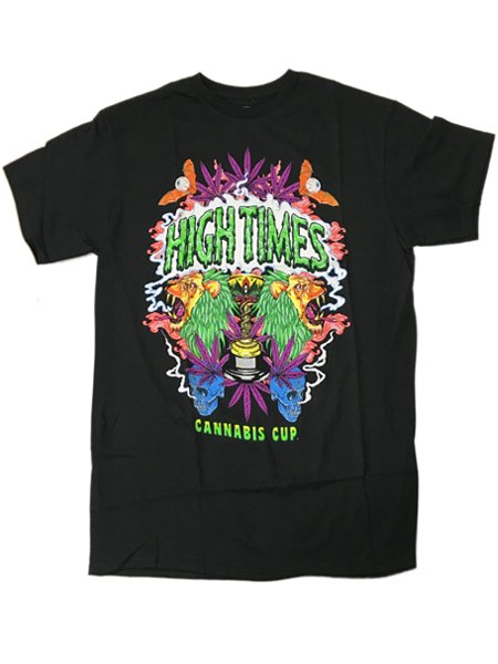 High Times ”Cannabis Cup Smoke Lion” T-Shirt - [GROPE IN THE DARK