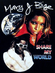 Mary J Blige Share My World Vintage Style  T-Shirt