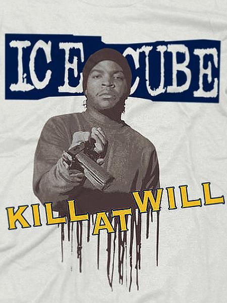 激レア90s NWA ICE CUBE KILL AT WILL Tシャツ Ice Cube ”Kill At Will” T-Shirt - [GROPE IN THE DARK] ヒップ